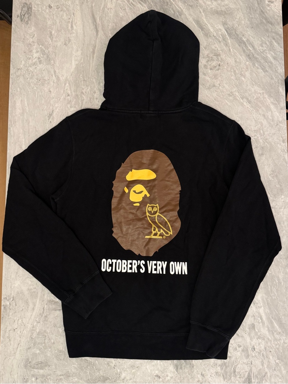 BAPE x OVO Black Ape Head Pullover Hoodie